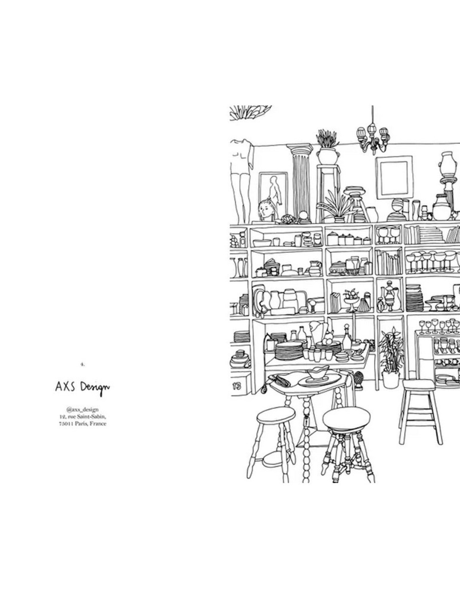 Hachette Livre Kleurboek Intérieurs