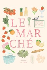 Hachette Livre Kleur- en stickerboek Le Marché