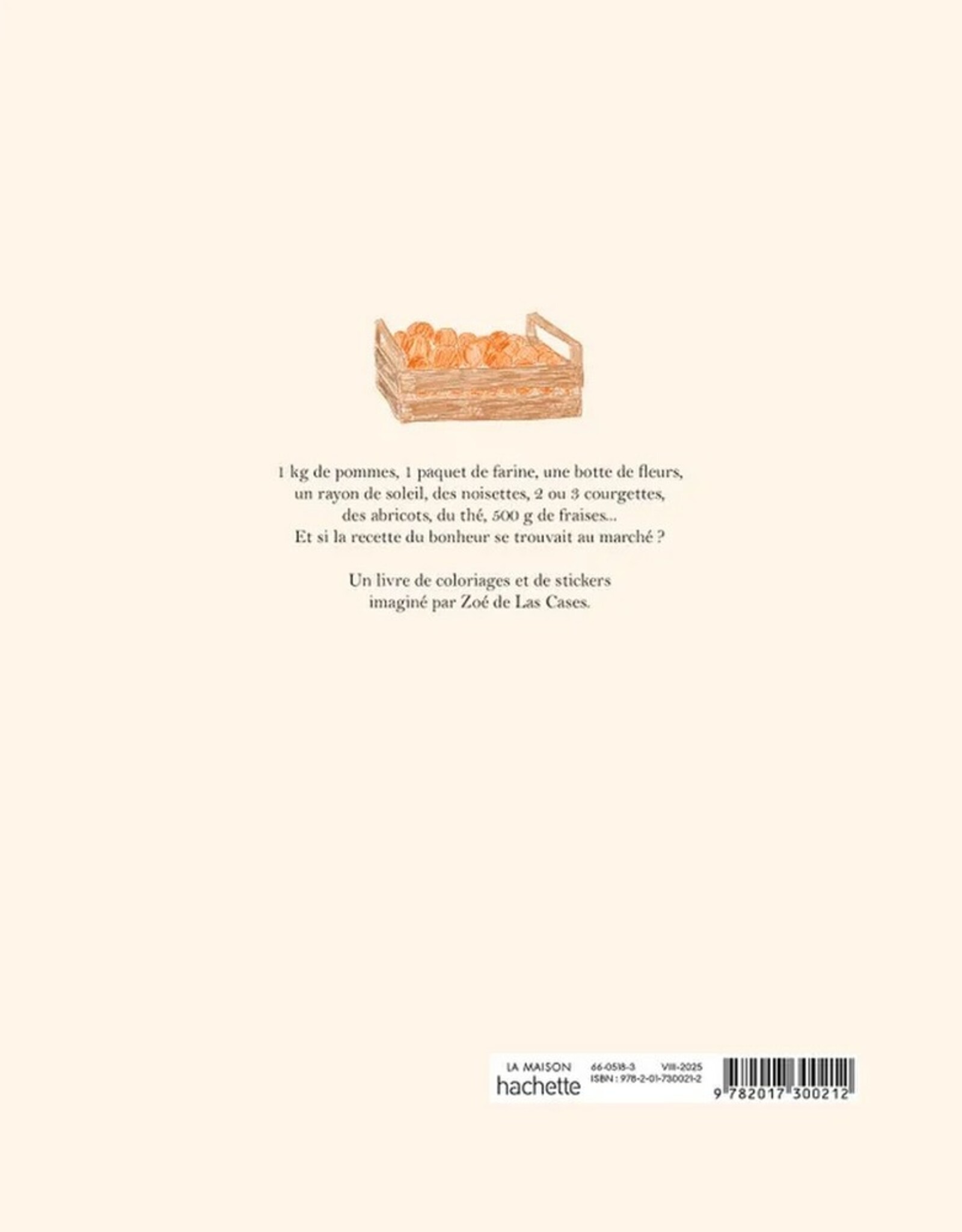 Hachette Livre Kleur- en stickerboek Le Marché