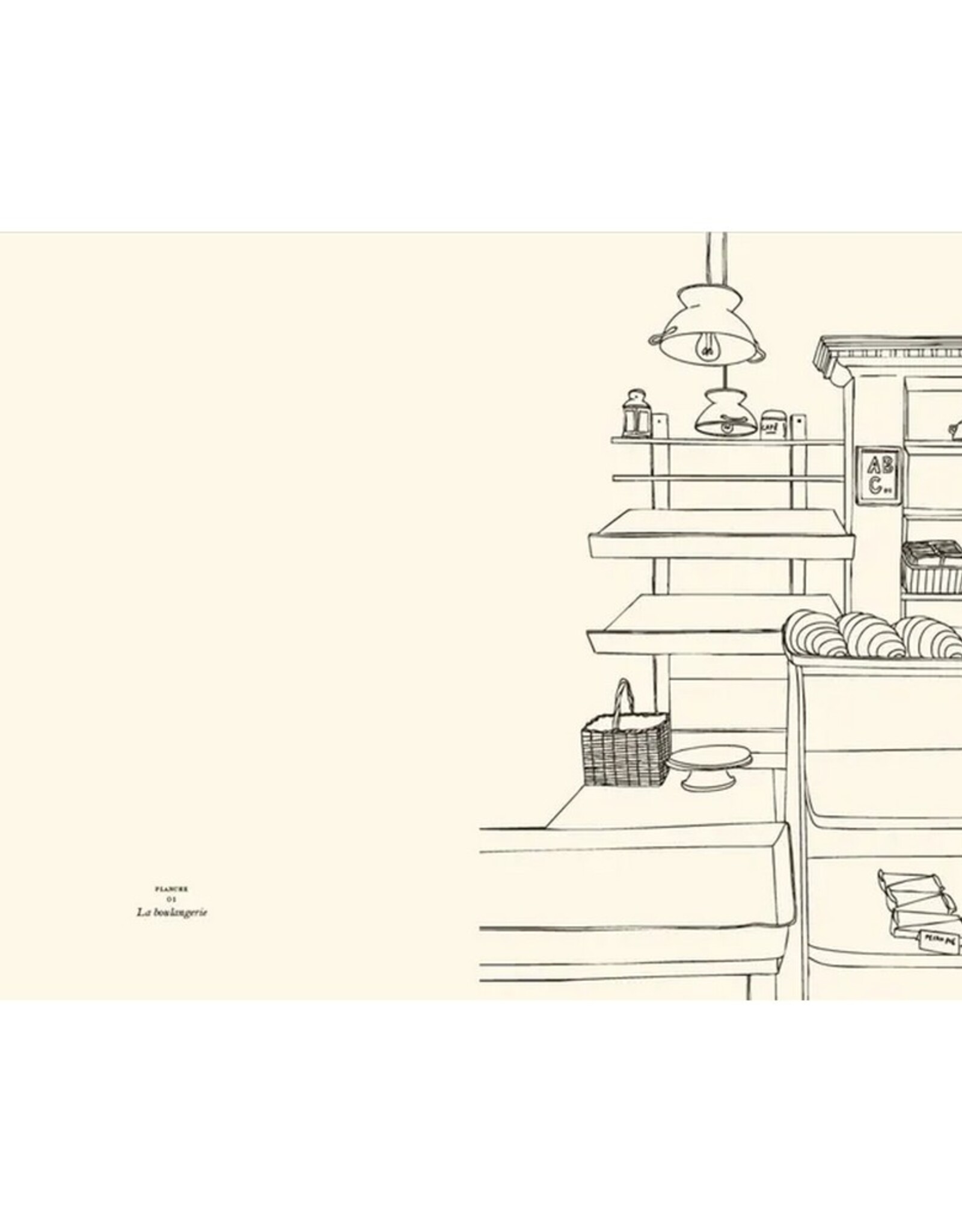 Hachette Livre Kleur- en stickerboek Le Marché