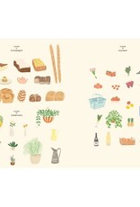 Hachette Livre Kleur- en stickerboek Le Marché