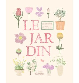 Hachette Livre Kleur- en stickerboek Le Jardin