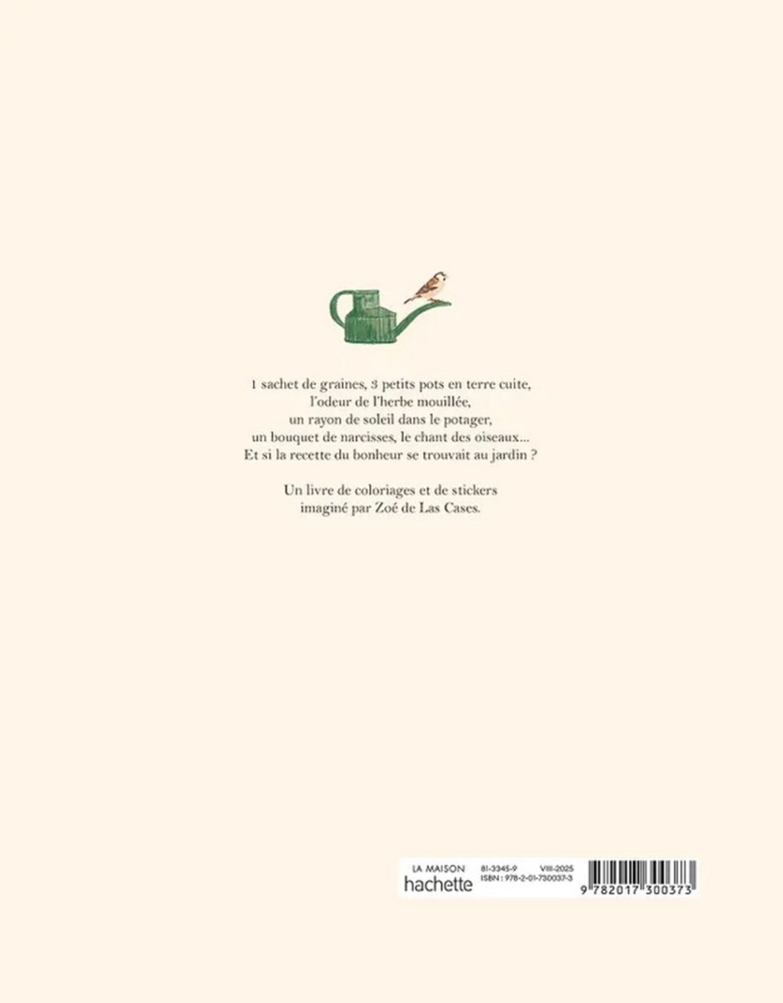 Hachette Livre Kleur- en stickerboek Le Jardin