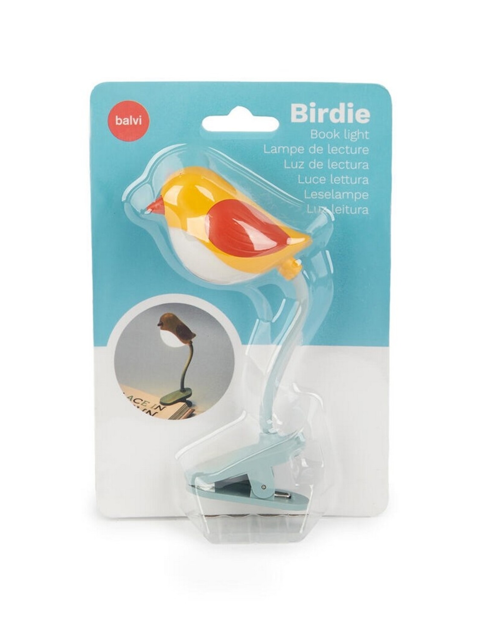 Balvi Boeklampje Birdie Geel