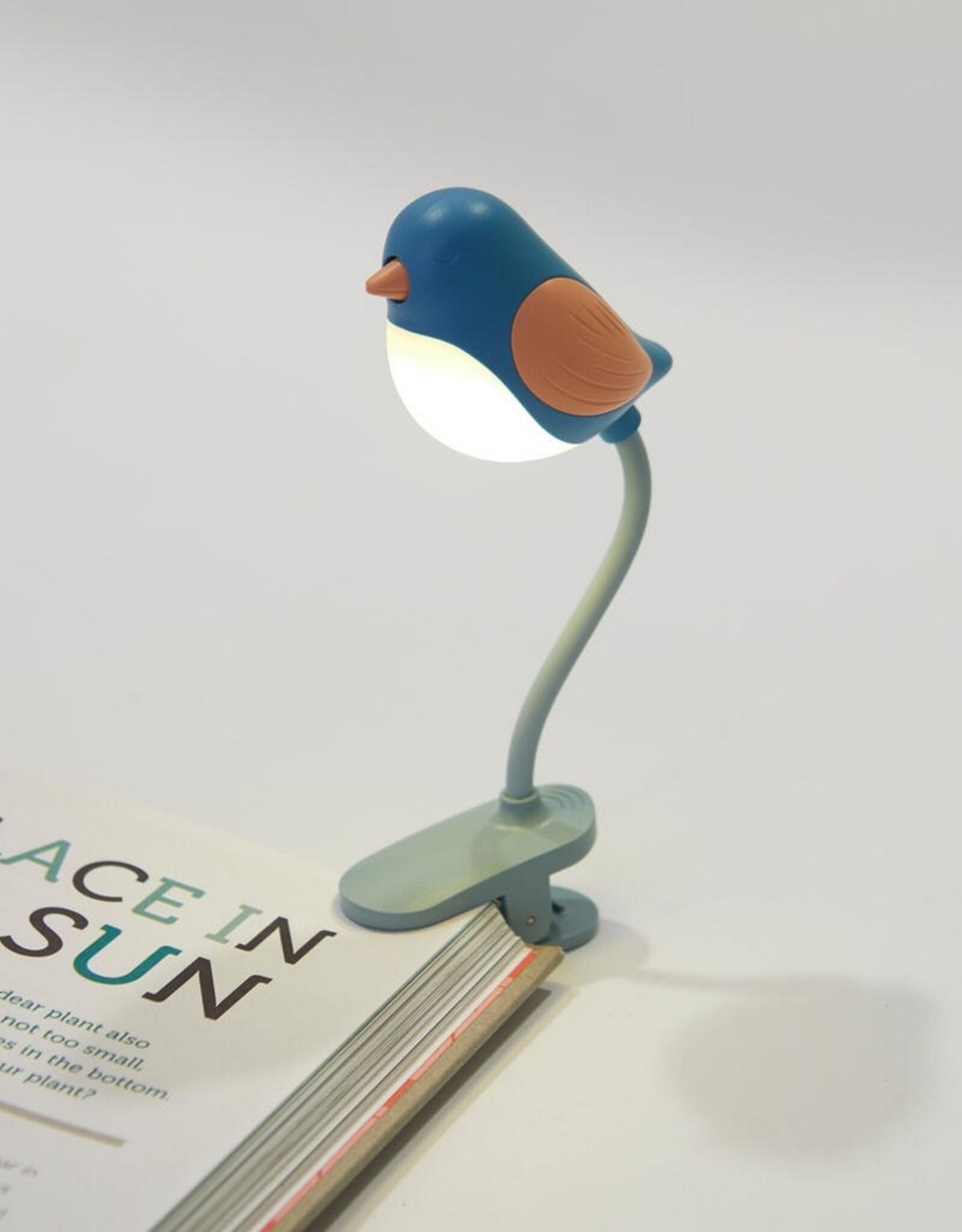 Balvi Boeklampje Birdie Blauw