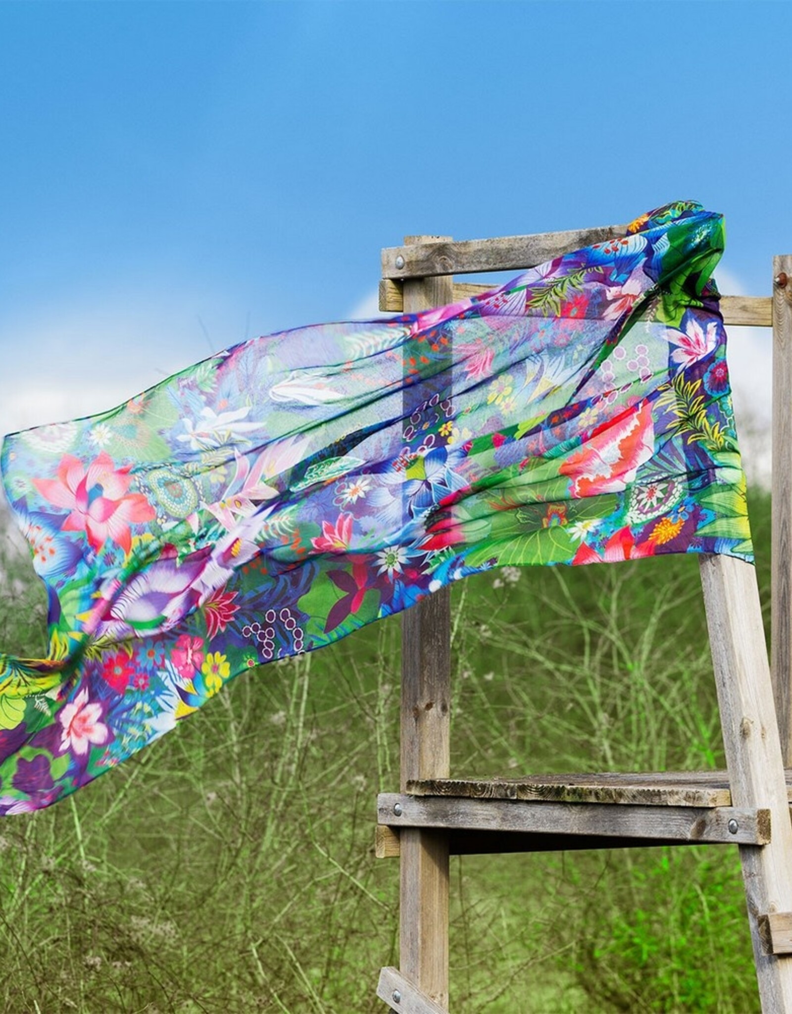 Pylones Sjaal Balade Fleuris D'eau180 x 100 cm