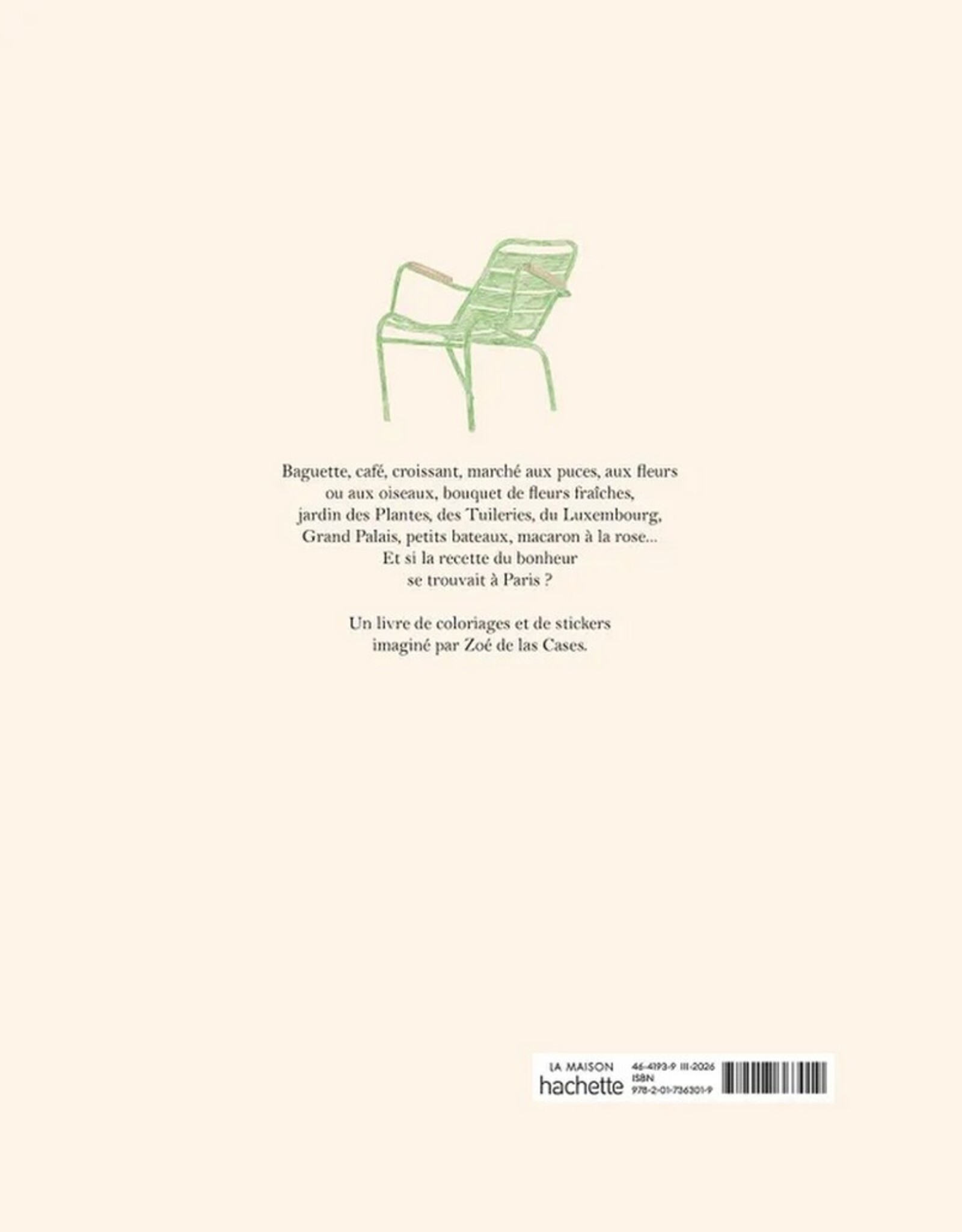 Hachette Livre Kleur- en stickerboek Paris