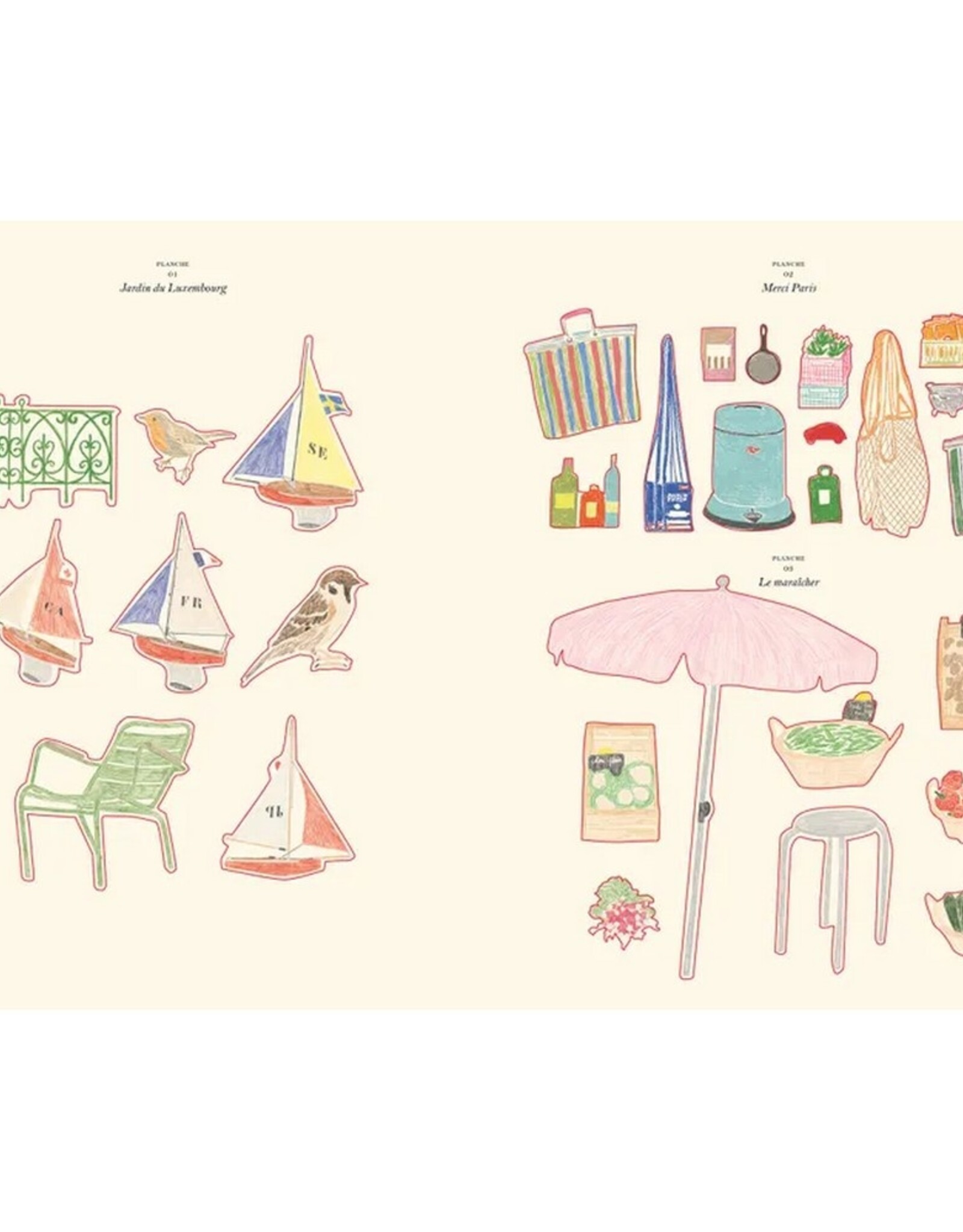 Hachette Livre Kleur- en stickerboek Paris