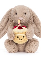Jellycat Knuffel Bashful Beige Bunny Birthday