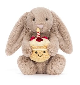 Jellycat Knuffel Bashful Beige Bunny Birthday