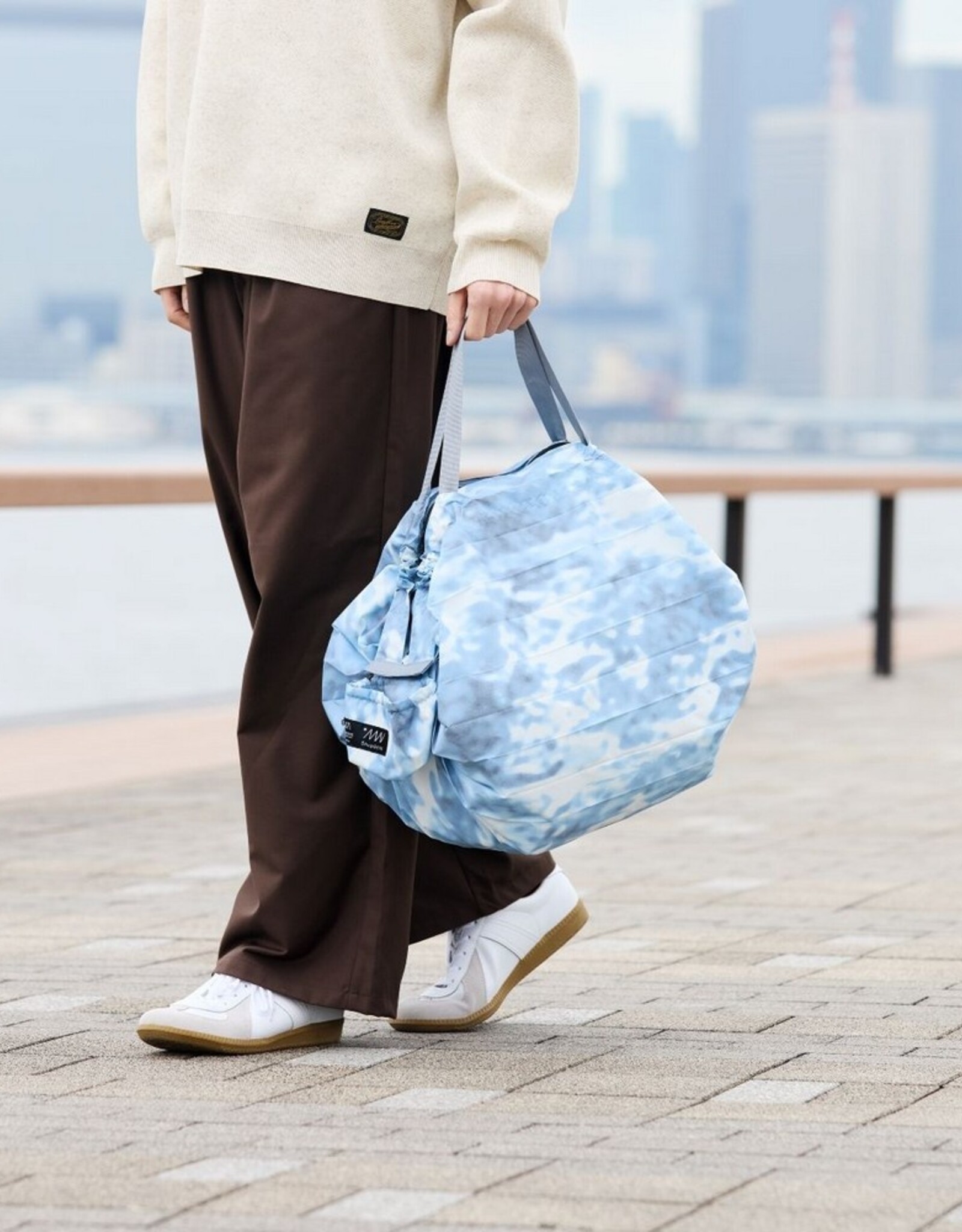 Shupatto Opvouwbare Shopper Shupatto 27L met rits Water Surface
