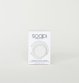 SOAPI Magnetische Zeephouder + Zeep  + Kroonkurk Wit