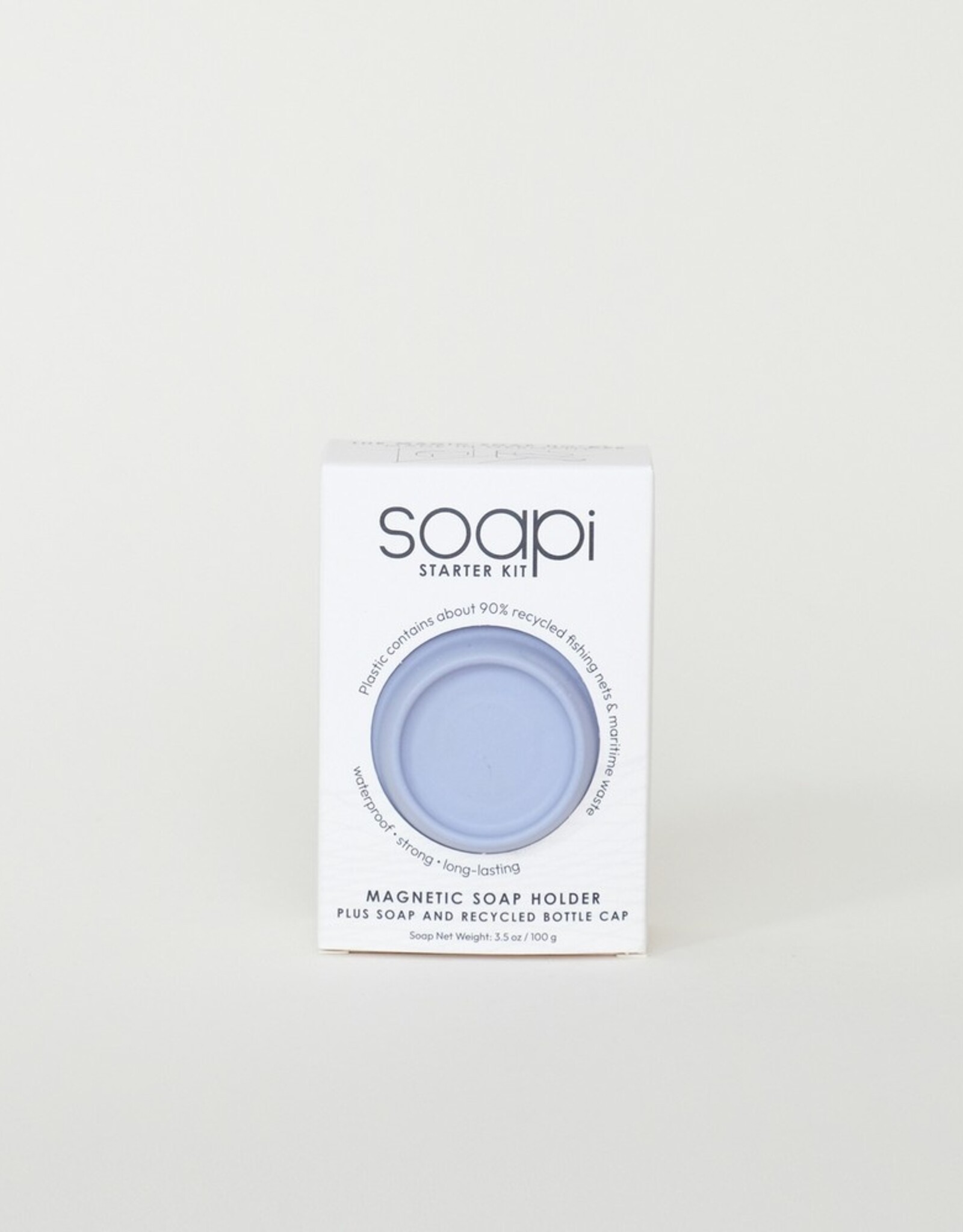 SOAPI Magnetische Zeephouder + Zeep  + Kroonkurk Lavendel