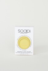 SOAPI Magnetische Zeephouder + Zeep  + Kroonkurk Geel
