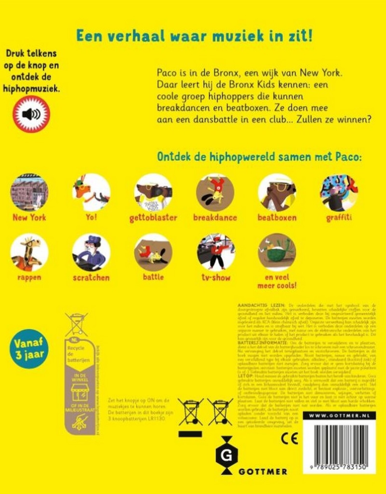 Gottmer Geluidenboek Paco en de Hiphop