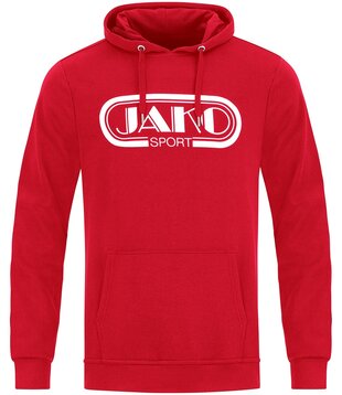 Sweater met kap Retro rood