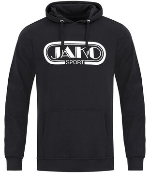 Sweater met kap Retro zwart