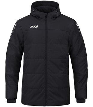 Coachvest Team met kap zwart