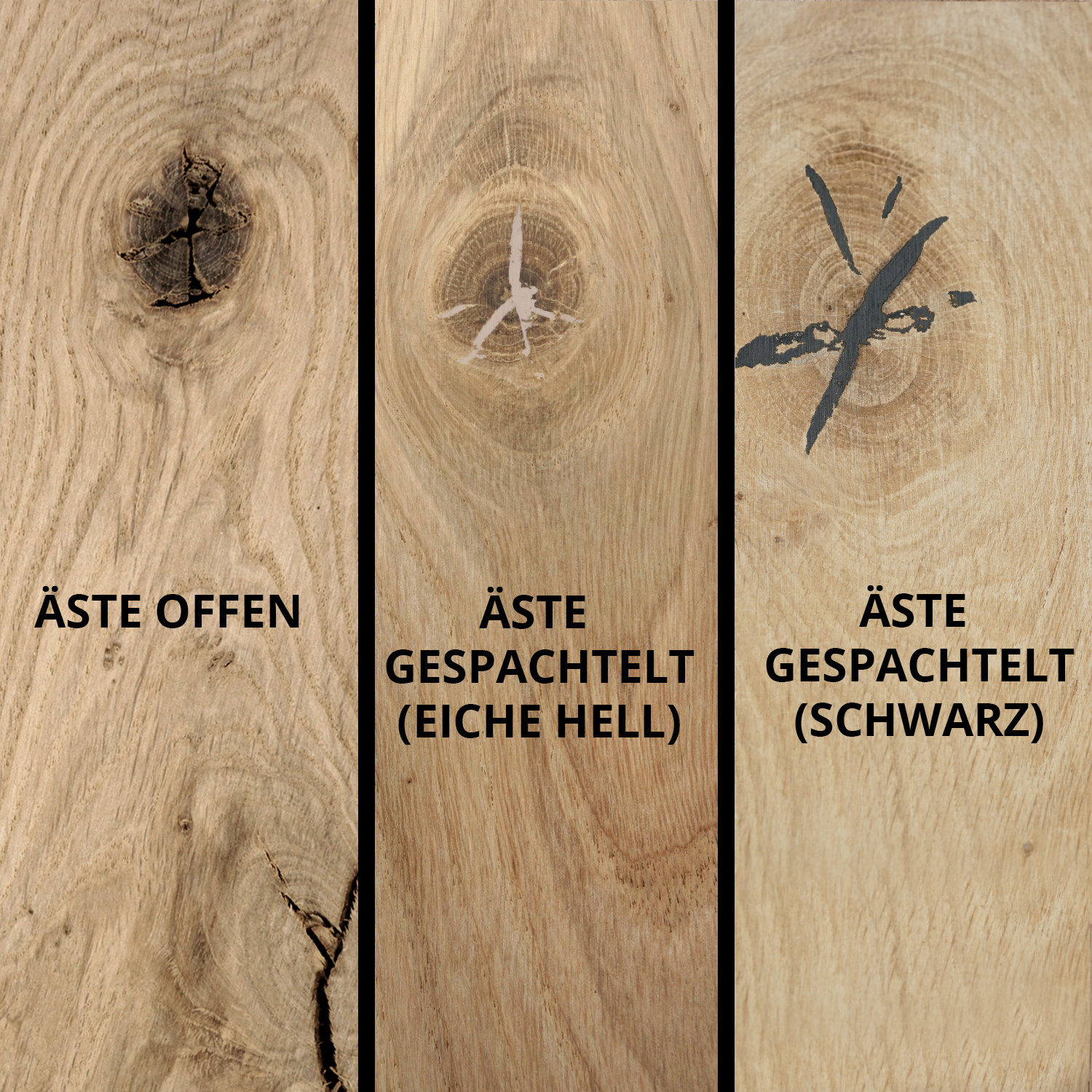  Tischplatte Eiche - Schweizer Kante - nach Maß - 3 cm dick - Eichenholz rustikal - Eiche Tischplatte massiv - verleimt & künstlich getrocknet (HF 8-12%) - 50-120x50-350 cm