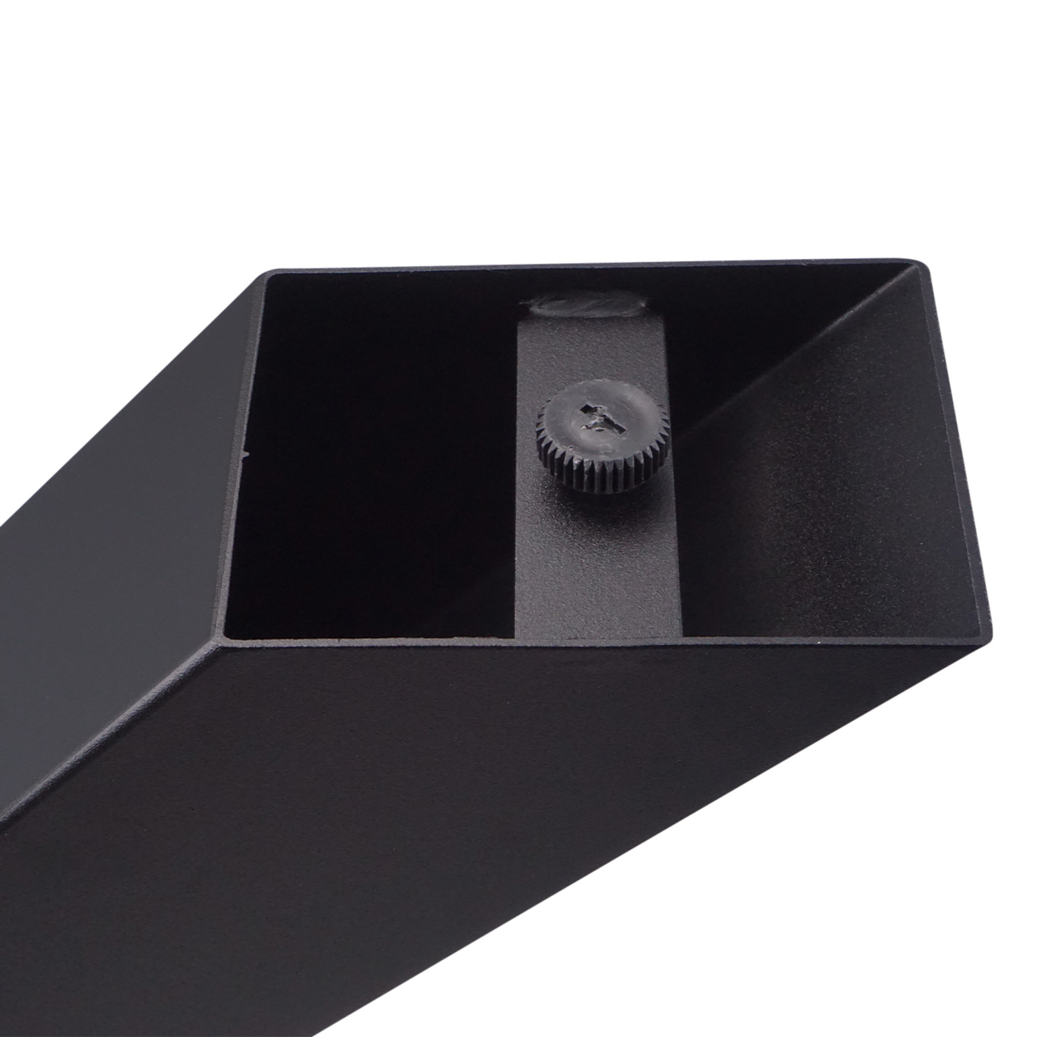  Tischbeine X Metall SET (2 Stück) - 10x10 cm - 78 cm breit - 72 cm hoch - X-form Tischkufen / Tischgestell beschichtet - Schwarz