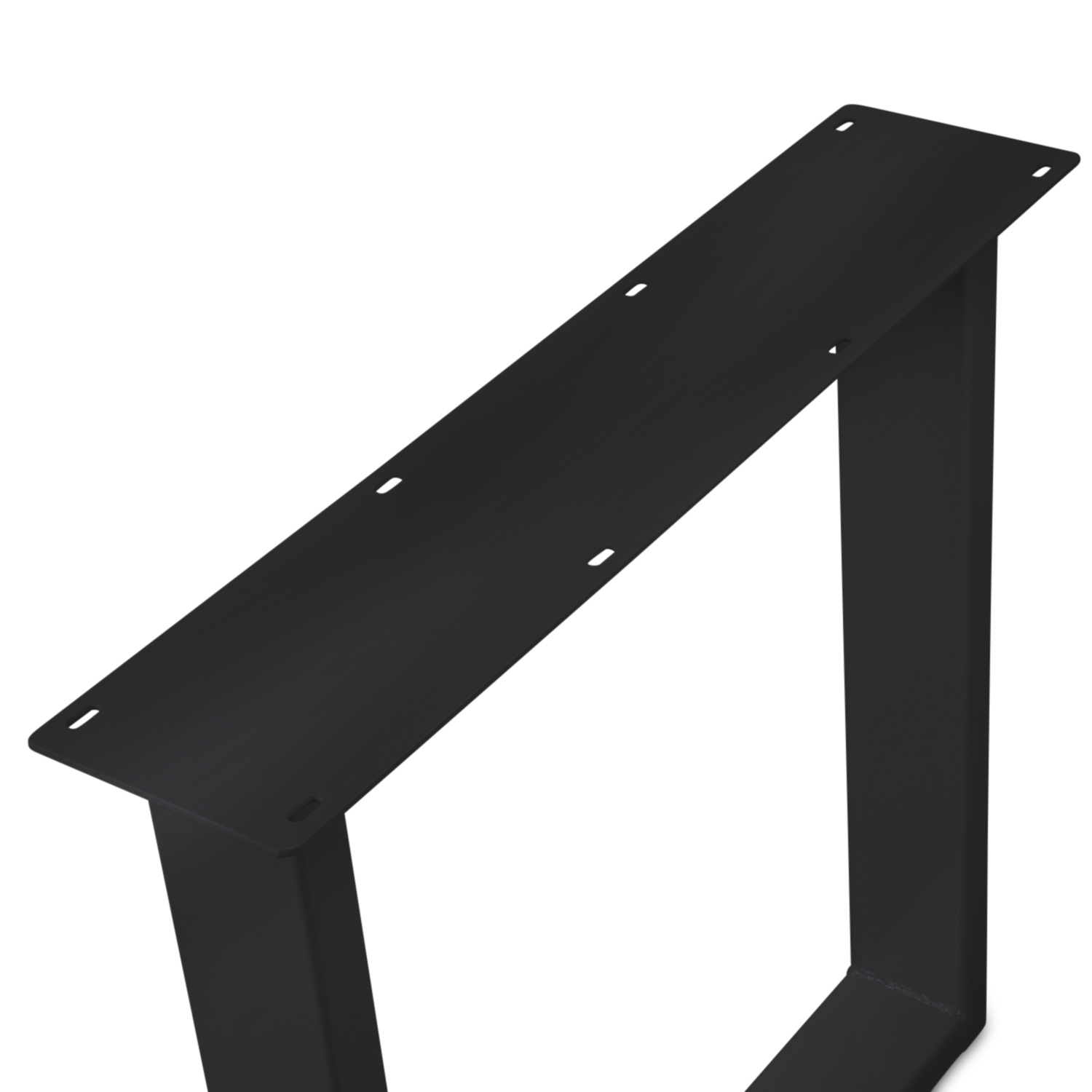  Tischbeine U Metall elegant SET (2 Stück) - 10x4 cm - 78 cm breit - 72 cm hoch - U-form Tischkufen / Tischgestell beschichtet - Schwarz