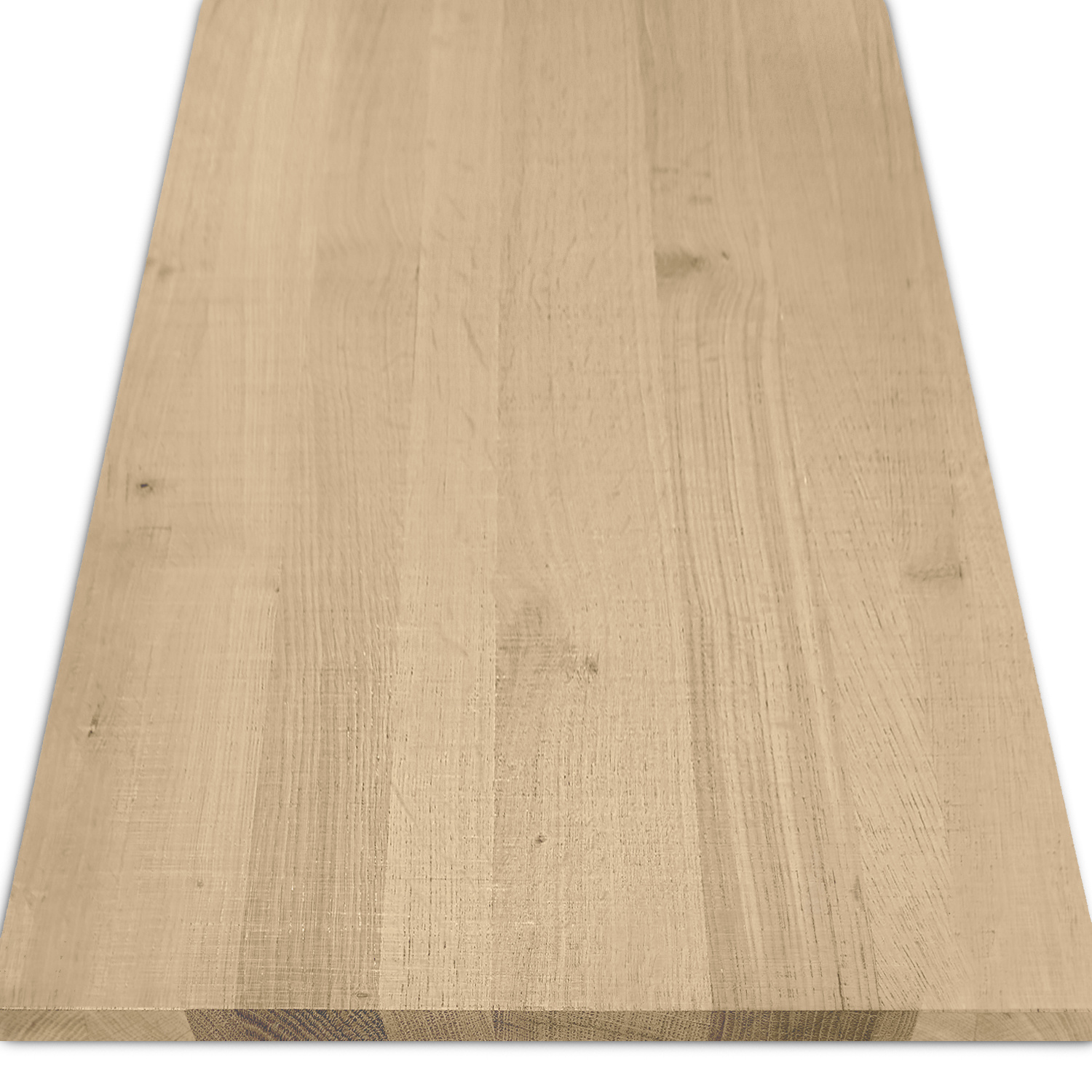  Leimholzplatte Eiche nach Maß - 2 cm dick - Eichenholz rustikal - Sägerau Optik - Eiche Massivholzplatte - verleimt & künstlich getrocknet (HF 8-12%) - 15-120x20-300 cm
