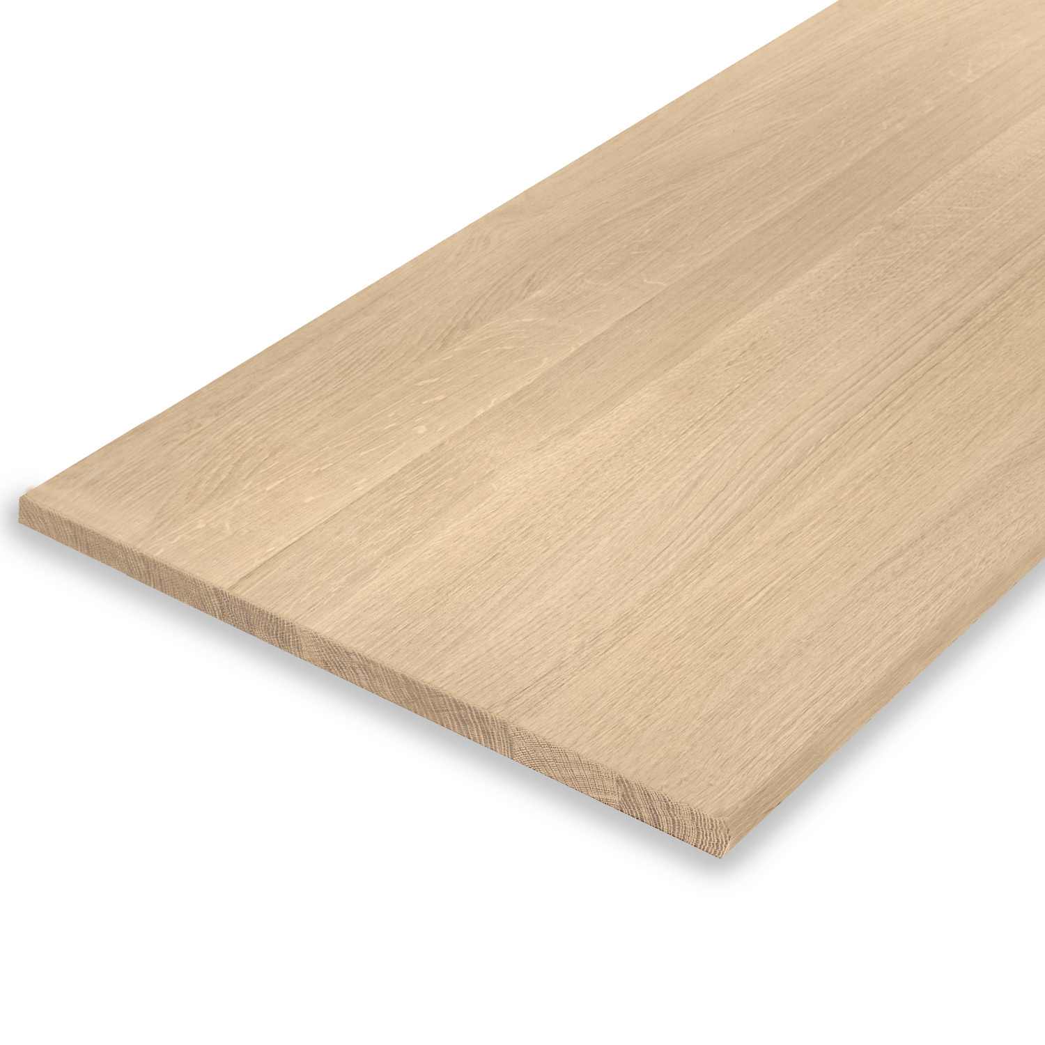  Leimholzplatte Eiche nach Maß - 2 cm dick - Eichenholz A-Qualität- Sandgestrahlt - Eiche Massivholzplatte - verleimt & künstlich getrocknet (HF 8-12%) - 15-120x20-300 cm