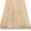 Leimholzplatte Eiche - nach Maß - 6 cm (60 mm) dick - 3-lagig aufgedoppelt (hohl, nicht massiv) - Eichenholz A-Qualität (A/B) - Leimholz HF 8-12%