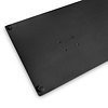 V Bein Tischgestell - schwarz - 10x10 cm - 98 / 121 cm lang - 72 cm hoch - Zentrales Esstischgestell (Tischfuß / Mittelfuß) aus beschichtetem Stahl