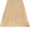 Tischplatte Eiche - Schweizer Kante - nach Maß - 4 cm dick - Eichenholz A-Qualität - Eiche Tischplatte massiv - verleimt & künstlich getrocknet (HF 8-12%) - 50-120x50-350 cm