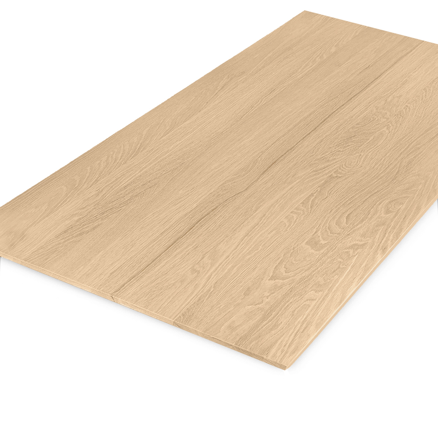  Tischplatte Eiche - Schweizer Kante - nach Maß - 4 cm dick (2-lagig) - Eichenholz A-Qualität - Eiche Tischplatte massiv - verleimt & künstlich getrocknet (HF 8-12%) - 50-120x50-350 cm