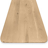 Tischplatte Eiche mit runden Ecken - nach Maß - 2 cm dick - Eichenholz rustikal - Eiche Tischplatte massiv - verleimt & künstlich getrocknet (HF 8-12%) - mit abgerundeten Kanten - 50-120x50-350 cm
