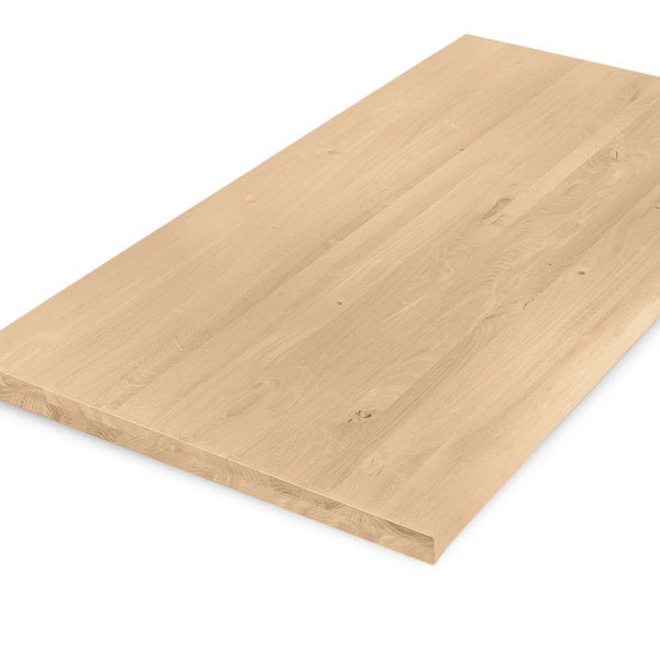 Tischplatte Eiche nach Maß - 4 cm dick (2-lagig) - Eichenholz rustikal