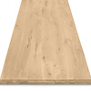 Tischplatte Eiche nach Maß - 6 cm dick (3-lagig) - Eichenholz rustikal - Eiche Tischplatte aufgedoppelt - verleimt & künstlich getrocknet (HF 8-12%) - 50-120x50-300 cm