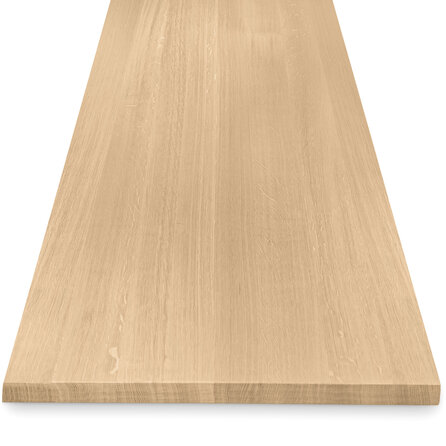 Tischplatte Eiche massiv - nach Maß - 4 cm (40 mm) dick - Eichenholz A-Qualität (A/B) - Massivholz, verleimt - HF 8-12%