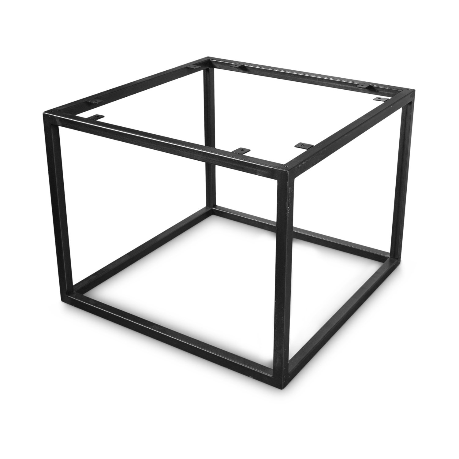  Couchtisch Frame Gestell Metall - Viereck  - verschiedene Größen - 38 cm hoch - Stahl Couchtisch Tischgestell - Transparant beschichtet