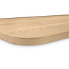 Tischplatte Eiche mit runden Ecken - nach Maß - 4 cm dick - Eichenholz rustikal - Eiche Tischplatte massiv - verleimt & künstlich getrocknet (HF 8-12%) - mit abgerundeten Kanten - 50-120x50-350 cm