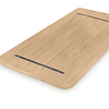 Tischplatte Eiche mit runden Ecken - nach Maß - 2 cm dick - Eichenholz A-Qualität - Eiche Tischplatte massiv - verleimt & künstlich getrocknet (HF 8-12%) - mit abgerundeten Kanten - 50-120x50-350 cm