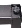 Couchtisch Beine Metall U Form - schwarz - 4x10 cm - 56 cm breit - 38 cm hoch - schwarze Wohnzimmer-Tischbeine / Tischkufen aus beschichtetem Stahl