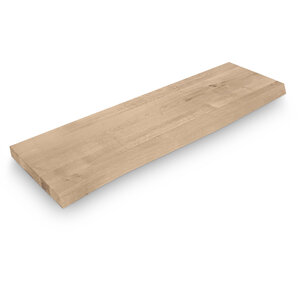 Wandregal Eiche - mit Baumkante (CNC) - nach Maß - 4 cm - rustikal
