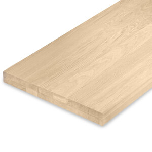 Leimholzplatte Eiche - nach Maß - 6 cm (2-lagig) - A-Qualität