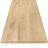 Tischplatte Eiche nach Maß - 2,3 cm dick - Eichenholz rustikal - Eiche Tischplatte massiv - verleimt & künstlich getrocknet (HF 8-12%) - 50-120x50-350 cm