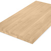Tischplatte Eiche nach Maß - 8 cm dick (2-lagig) - Eichenholz A-Qualität - Eiche Tischplatte - verleimt & künstlich getrocknet (HF 8-12%) - 50-120x50-230 cm