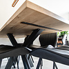 Tischplatte Eiche nach Maß - 4,6 cm dick (2-lagig) - Eichenholz rustikal - Eiche Tischplatte massiv - verleimt & künstlich getrocknet (HF 8-12%) - 50-120x50-300 cm