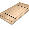 Tischplatte Eiche nach Maß - Aufgedoppelt - 4 cm dick (2-lagig) - Eichenholz A-Qualität - Eiche Tischplatte massiv - verleimt & künstlich getrocknet (HF 8-12%) - 50-120x50-350 cm