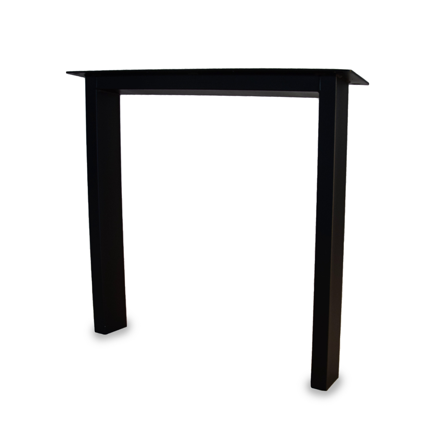  Tischbeine N Metall elegant SET (2 Stück) - 10x4 cm - 70-78 cm breit - 72 cm hoch - N-form Tischkufen / Tischgestell beschichtet - Schwarz