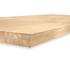 Tischplatte Eiche nach Maß - Aufgedoppelt - 6 cm dick (2-lagig) - Eichenholz A-Qualität - Eiche Tischplatte massiv - verleimt & künstlich getrocknet (HF 8-12%) - 50-120x50-300 cm
