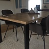 Tischplatte Eiche nach Maß - Aufgedoppelt - 6 cm dick (2-lagig) - Eichenholz rustikal - Eiche Tischplatte massiv - verleimt & künstlich getrocknet (HF 8-12%) - 50-120x50-350 cm