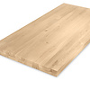 Tischplatte Eiche nach Maß - Aufgedoppelt - 6 cm dick (2-lagig) - Eichenholz rustikal - Eiche Tischplatte massiv - verleimt & künstlich getrocknet (HF 8-12%) - 50-120x50-300 cm