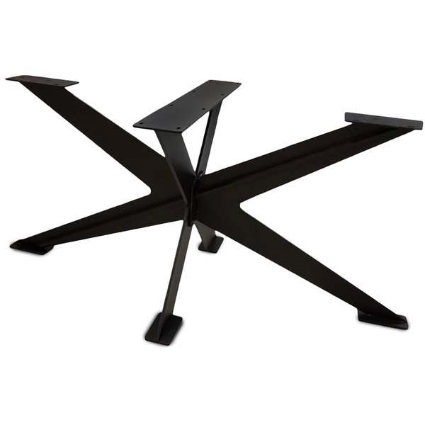  Tischgestell Metall Spider Massiv - 3-Teilig - 1 cm dicker massiver Stahl  - 80x180 cm - 72 cm hoch